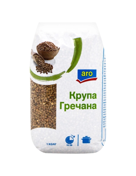 ARO Крупа гречана 1кг