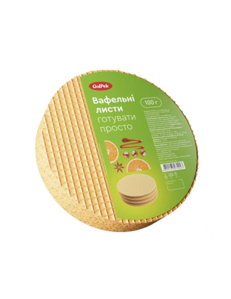 GolPek Вафельний лист D205 Білі(100г/9шт)
