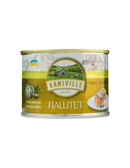 KANIVIILLE Паштет м*ясний з часником та перцями 185