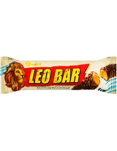 VALE Вафельний батончик з карамеллю глазуров.шоколадною глазур*ю "LEO BAR" 50 г