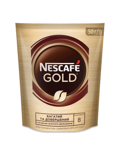 Кава Нескафе 50гр Голд пакет