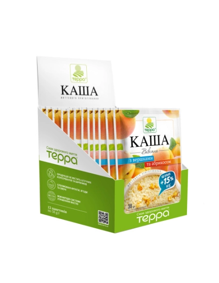 Каша BOX-12 вівсяна з вершками та абрикосом