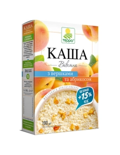 Каша вівсяна з вершками та абрикосом миттєвого приготування 0,19 кг