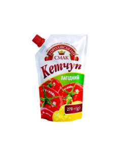 Кетчуп "Лагідний" "Королівський смак" дой-пак зі штуцером 250гр