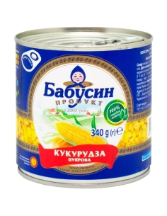 Кукурудза цукрова консервована вакумна б/б 85 "бабусин продукт"