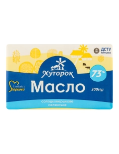 Л4 Масло Хуторок Селян 200г 73%
