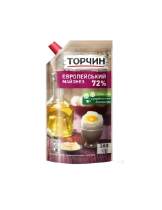 Майонез:ТОРЧИН ЄВРОП. ДП 300г