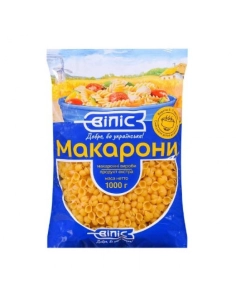 Макароні вироби 1кг "Мушлі" ВІЛІС