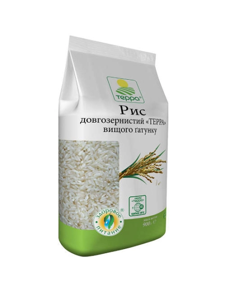Рис довгозернистий, пакет 0,9кг