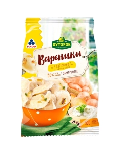 Т90 Вареники картоп.та смаж.цибул.900г ТМ"Хуторок селян"