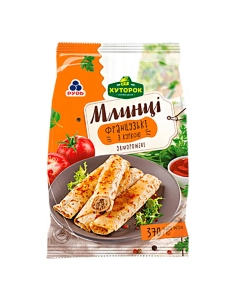 Т91 Млинці "Французькі" з куркою ТМ "Хуторок"370г