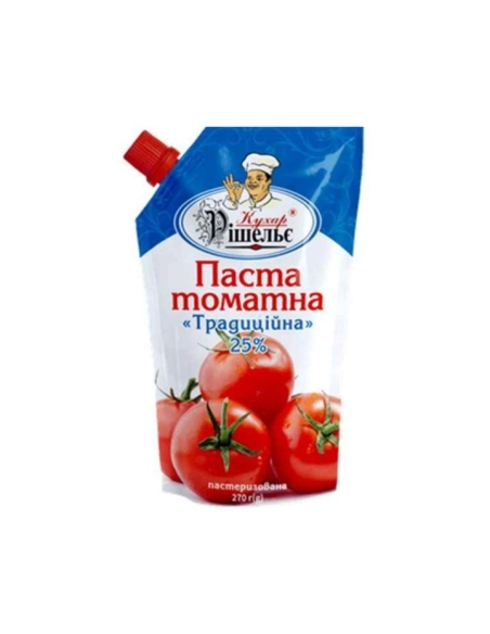 Томатна паста "ТРАДИЦІЙНА" Кухар Рішельє 270г д/п