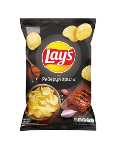 Чипси картопляні зі реберець гриль ,ТМ Lay*s120г