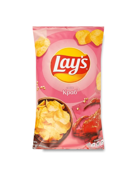Чипси картопляні зі смаком краба, ТМ Lay*s120г