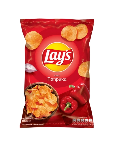 Чипси картопляні зі смаком паприки ,ТМ Lay*s