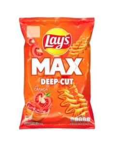 Чипси картопляні зі смаком сальси ,ТМ Lay*sMAX(Польща)