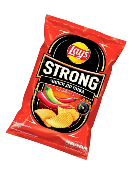 Чипси картопляні зі смаком чилі та лайму стронг ,ТМ Lay*s