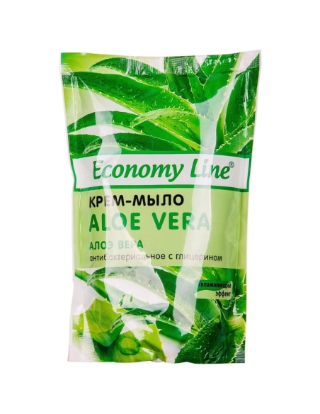 Economy Line Крем мило 'Алоє вера антибактеріальне' з гліцерином 460г