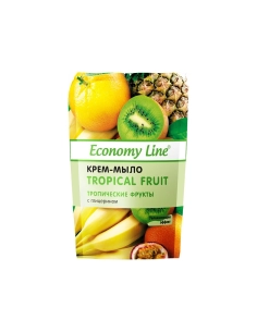 Economy Line Крем мило 'Тропічні фрукти ' з гліцерином 460г