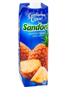 Ананасовий нектар неосвітлений пастерізований, ТМ 'Sandora' 0.95л