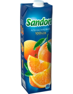 Апельсиновий нектар неосвітлений пастеризований, серія "Cocktail Collection", ТМ 'Sandora' 0.95л