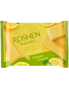 ВАФЛІ Roshen WAFERS лимон ВКФ 72г/22 шт AR /