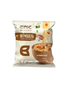 Вермішель швидкого приготування зі смаком грибів 65г /ВІЛІС/