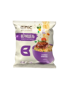 Вермішель швидкого приготування зі смаком яловичини ,65г /ВІЛІС/