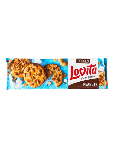 ЗДОБНЕ ПЕЧИВО Lovita Classic Cookies арахіс ККФ 150г /16шт