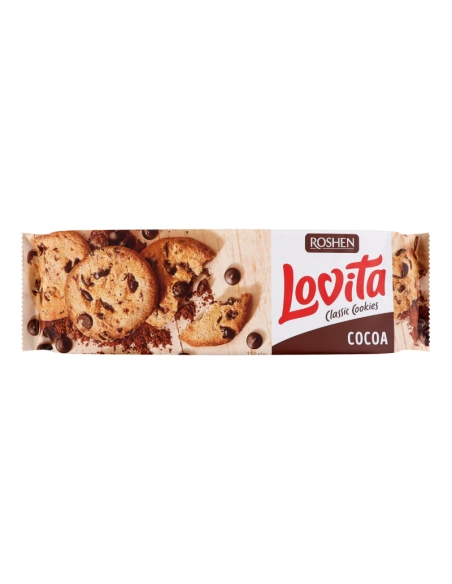 ЗДОБНЕ ПЕЧИВО Lovita Classic Cookies з кусочками глазурі ВКФ 150г /16шт