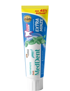 Зубна паста "das MedDent" подвійна свіжість 125 г