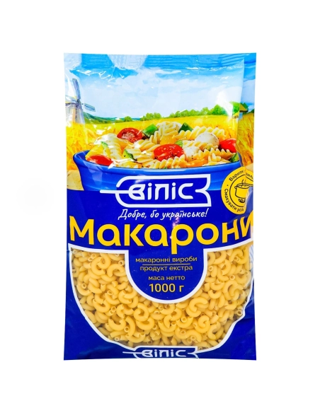 Макаронні вироби 1 КГ "Ріжки № 7" /ВІЛІС/