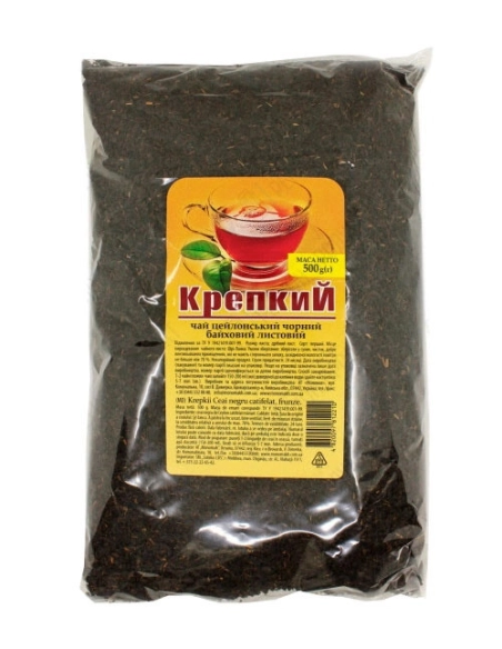 МІЦНИЙ чай чорний байховий листовий м/у,500г