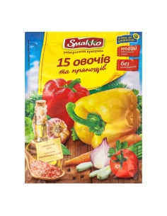 Приправа універсальна "15 овочів та прянощів", 70 г, TM Smakko